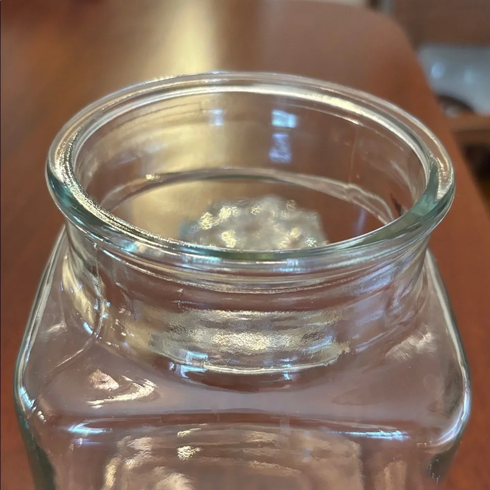 Anchor Hocking Large Glass Canister Apothecary Jar Vintage